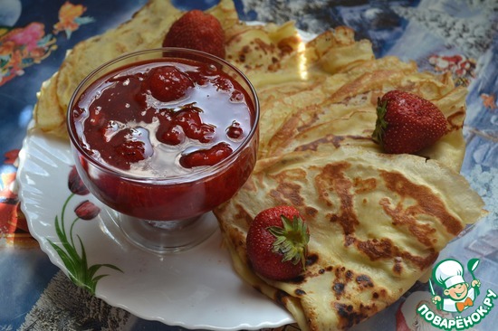 Клубничный соус к блинчикам