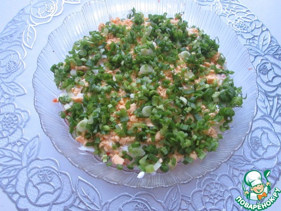 Классический салат "Мимоза" по рецепту begi https://www.povarenok.ru/recipes/show/32629/