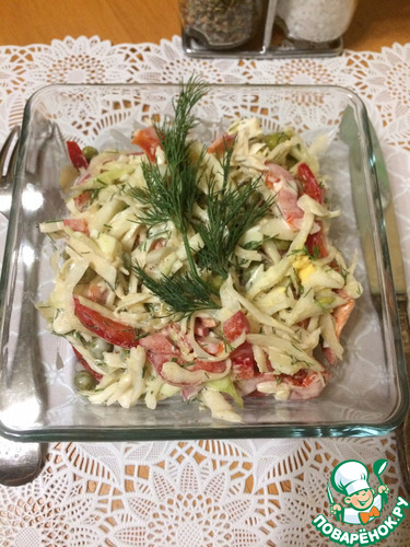 салат из белокочанной капусты
