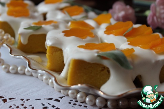 Тыквенные пирожные со сметанным кремом