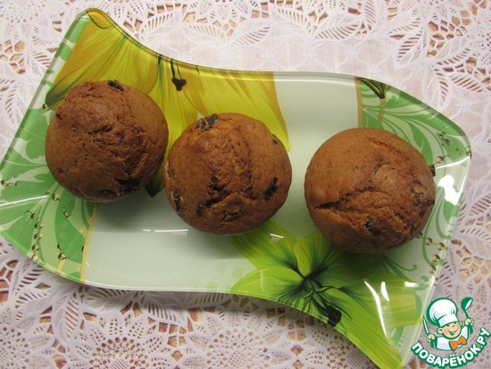 Кексы с черносливом на кефире по рецепту lakshmi-777 https://www.povarenok.ru/recipes/show/137473/