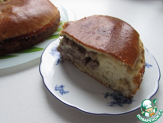 Пирог "Мужской" с рубленым мясом по рецепту Светланка g980 https://www.povarenok.ru/recipes/show/138928/