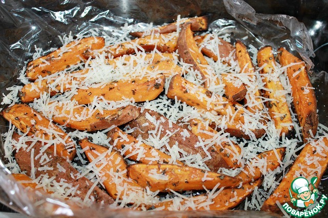 печеный сладкий картофель. батат фри с горгонзолой. морковь батат тыква. батат айдахо. батат фри с пармезаном.