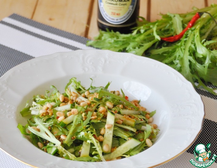Рецепт: Салат с рукколой по-китайски Одуванчики