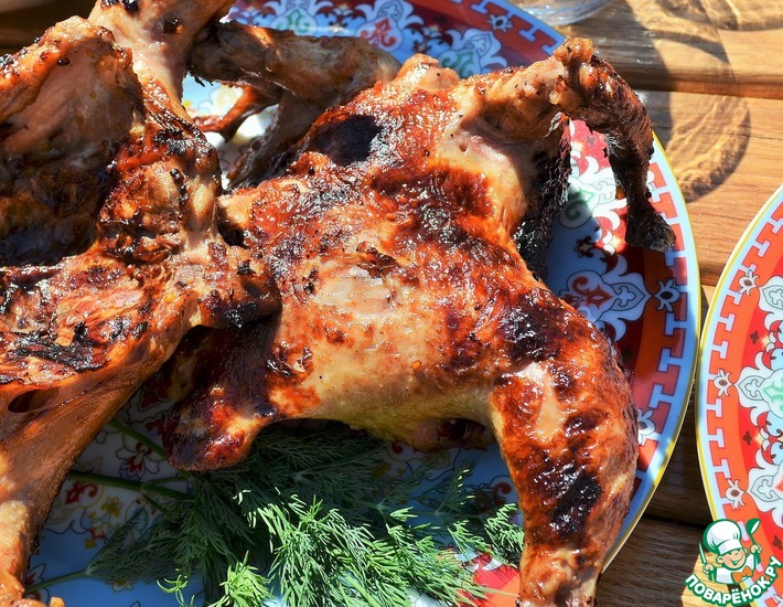 Рецепт: Цыплята в соево-медовом маринаде