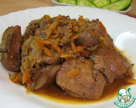 Куриная печень " Осенние мотивы"