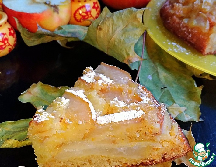 Рецепт: Пирог Мало теста, много яблок