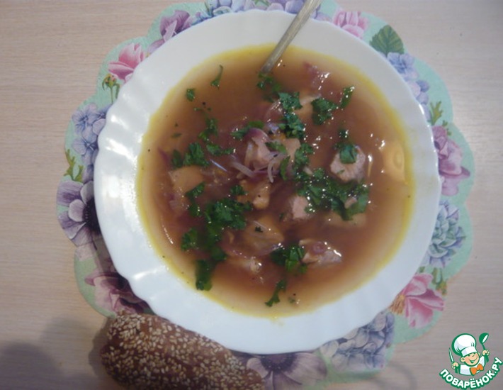 Рецепт: Суп рыбный с испанской ноткой