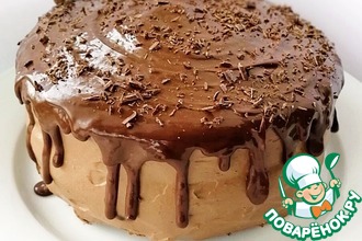 Рецепт: Торт Шоколадно-брусничный глинтвейн