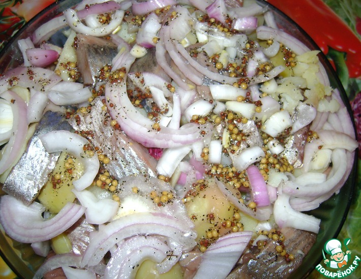 Рецепт: Салат картофельный с сельдью