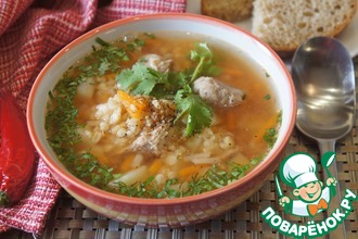 Рецепт: Турецкий суп с бараниной и булгуром