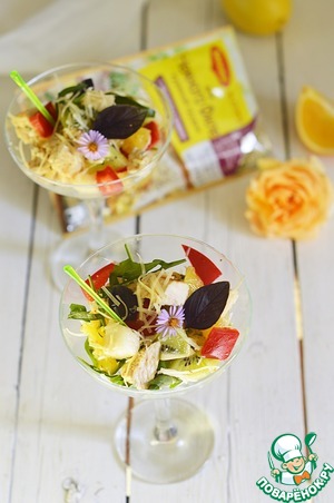 Салат для похудения из куриной грудки с фруктами « Рецепты салатов