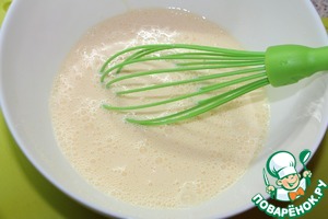 Омлет с грибами и курицей