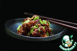 Цветная капуста в «липком» китайском соусе, пошаговый рецепт с фото
