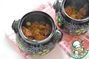 Перловая каша в горшочках, пошаговый рецепт на 1073 ккал, фото, ингредиенты - @portnova_yulia