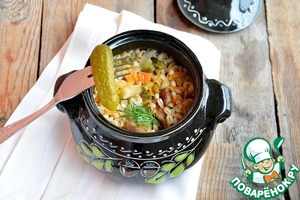 Перловая каша в горшочках, пошаговый рецепт на 1073 ккал, фото, ингредиенты - @portnova_yulia