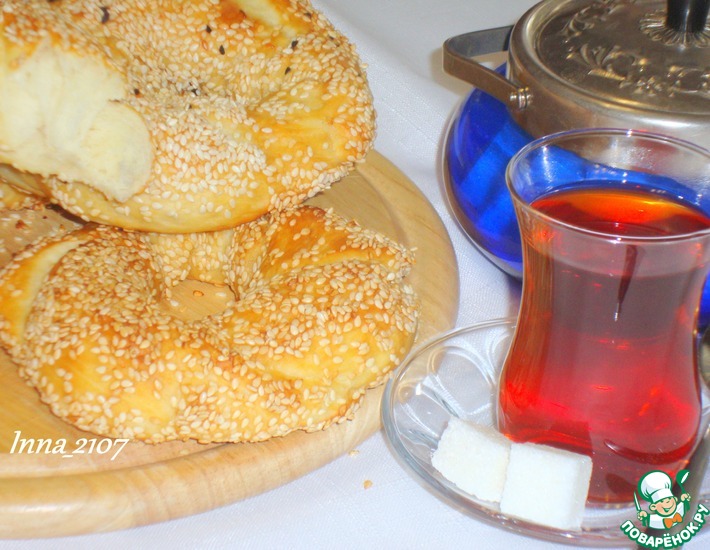 Рецепт: Турецкие бублики Симиты