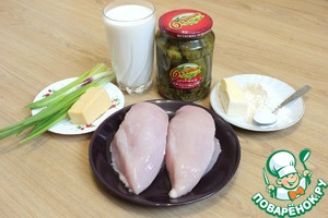 Курица в белом соусе под кукурузным суфле, пошаговый рецепт с фото