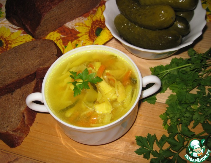 Рецепт: Рыбный суп с вермишелью