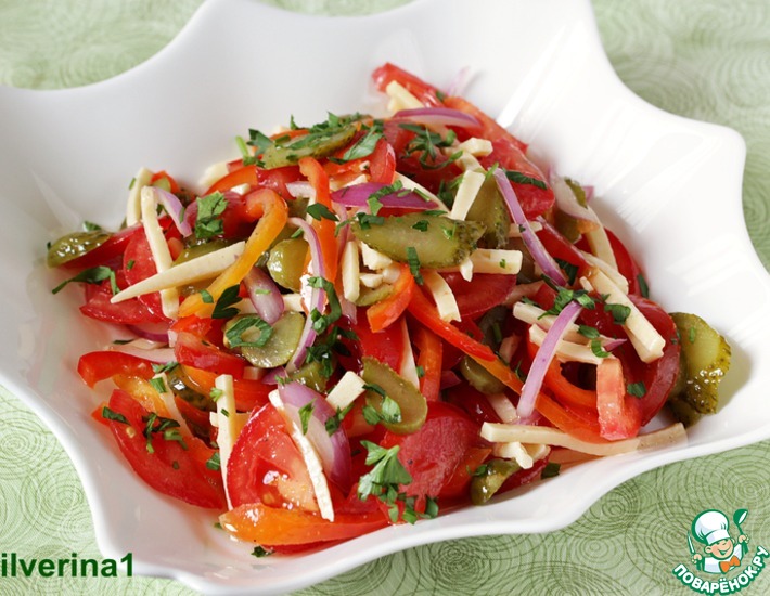Салат с овощами и сыром — рецепт с фото пошагово. Как приготовить овощной салат с сыром?