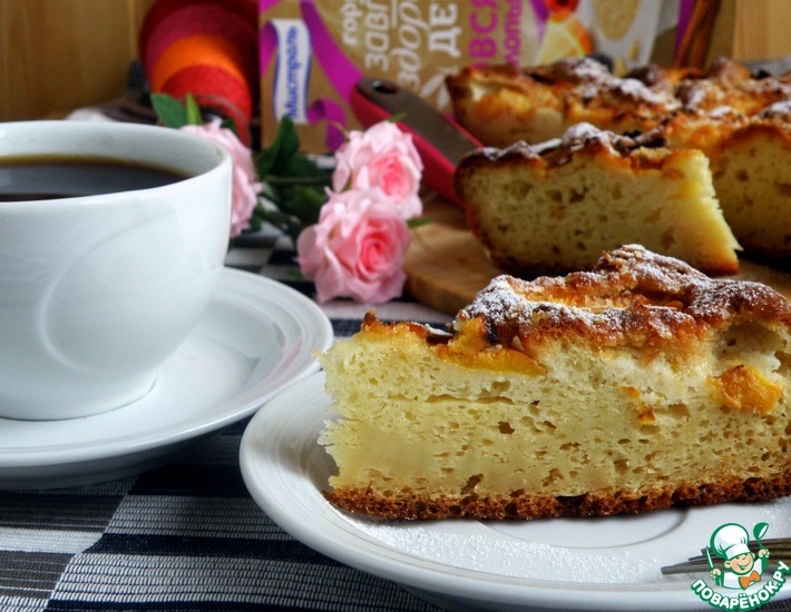 Рецепт: Быстрый персиковый пирог