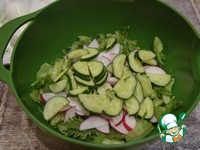 Весенний зеленый салат ингредиенты