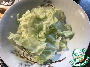 Салат "Цезарь" с беконом