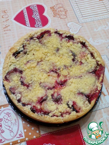 Сливовый пирог со штрейзелем