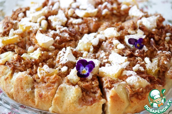 Легкий яблочный пирог