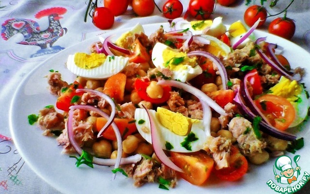 Португальский салат из нута: рецепт, польза и особенности приготовления.