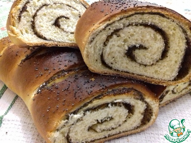 Рулет с маковой начинкой – кулинарный рецепт