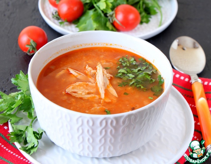 Рецепт: Алжирский куриный суп с кус-кусом