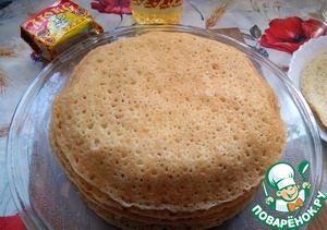 Блинный пирог с мясом рецепт с фото