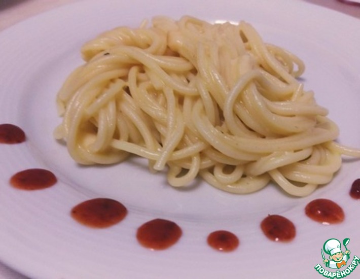 Рецепт: Спагетти с сырным соусом