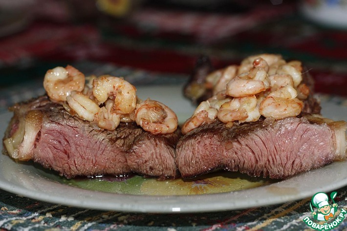 Surf and turf. 