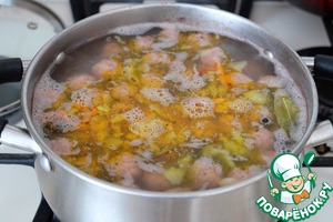 Суп с фрикадельками и фасолью, пошаговый рецепт с фото