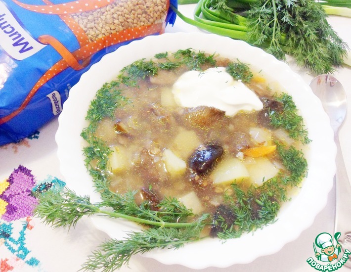 Грибной суп рецепт с гречкой