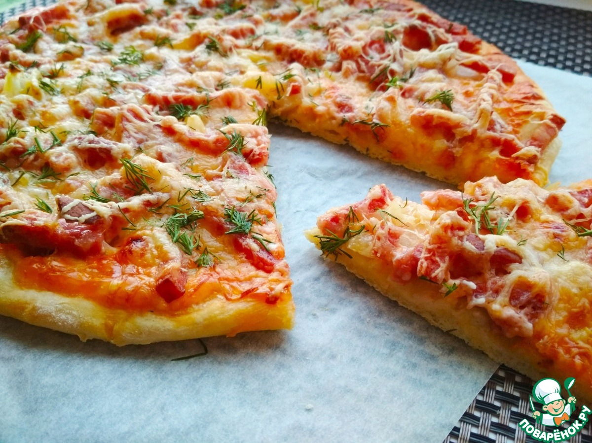 хрустящее тесто на пиццу без дрожжей тонкое фото 81