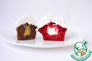 Миндальные капкейки с ванильным кремом