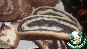 Бисквитный рулет с маком: пошаговый рецепт приготовления с фото