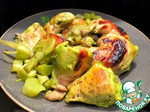 Курица с базиликом в духовке - пошаговый рецепт с фото на Повар.ру