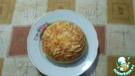 Лепёшки с майонезом и сыром.