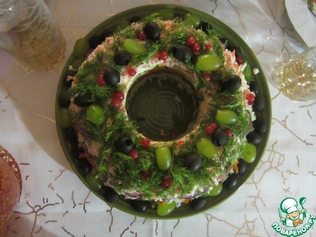Салат Рождественский венок