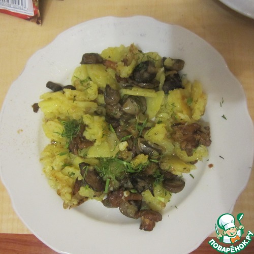Картошечка жареная с грибами