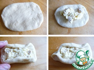 Пирожки с курицей и сыром ⋆ как приготовить пошаговый рецепт с фото и видео, каллорийность, ингредиенты ?