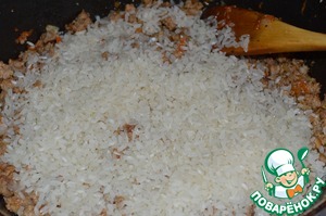 Рис с фаршем на сковороде - рецепт с фото пошаговый