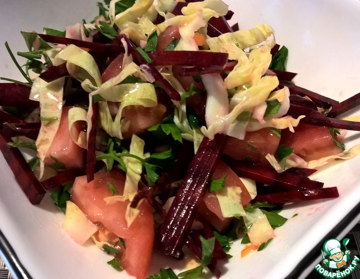 Салат из свёклы и морской капусты - пошаговый рецепт приготовления с фото
