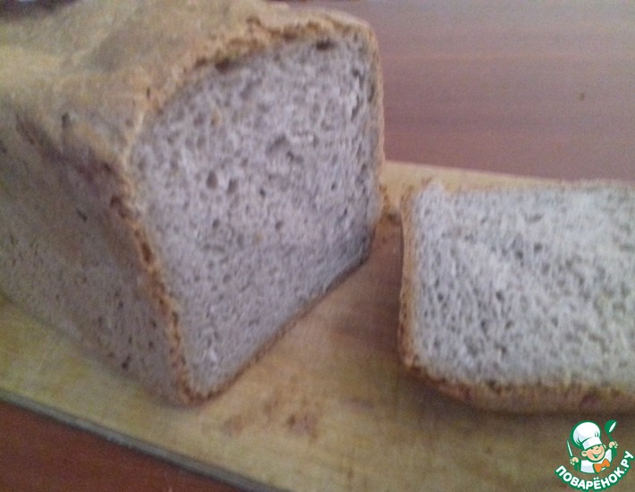 Рецепт: Льняной хлеб в хлебопечке