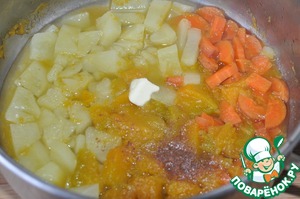 Суп-пюре из тыквы с фрикадельками, пошаговый рецепт на 2842 ккал, фото, ингредиенты - yanina101