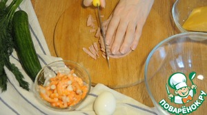 Салат с ветчиной и креветками - пошаговый рецепт с фото на Повар.ру